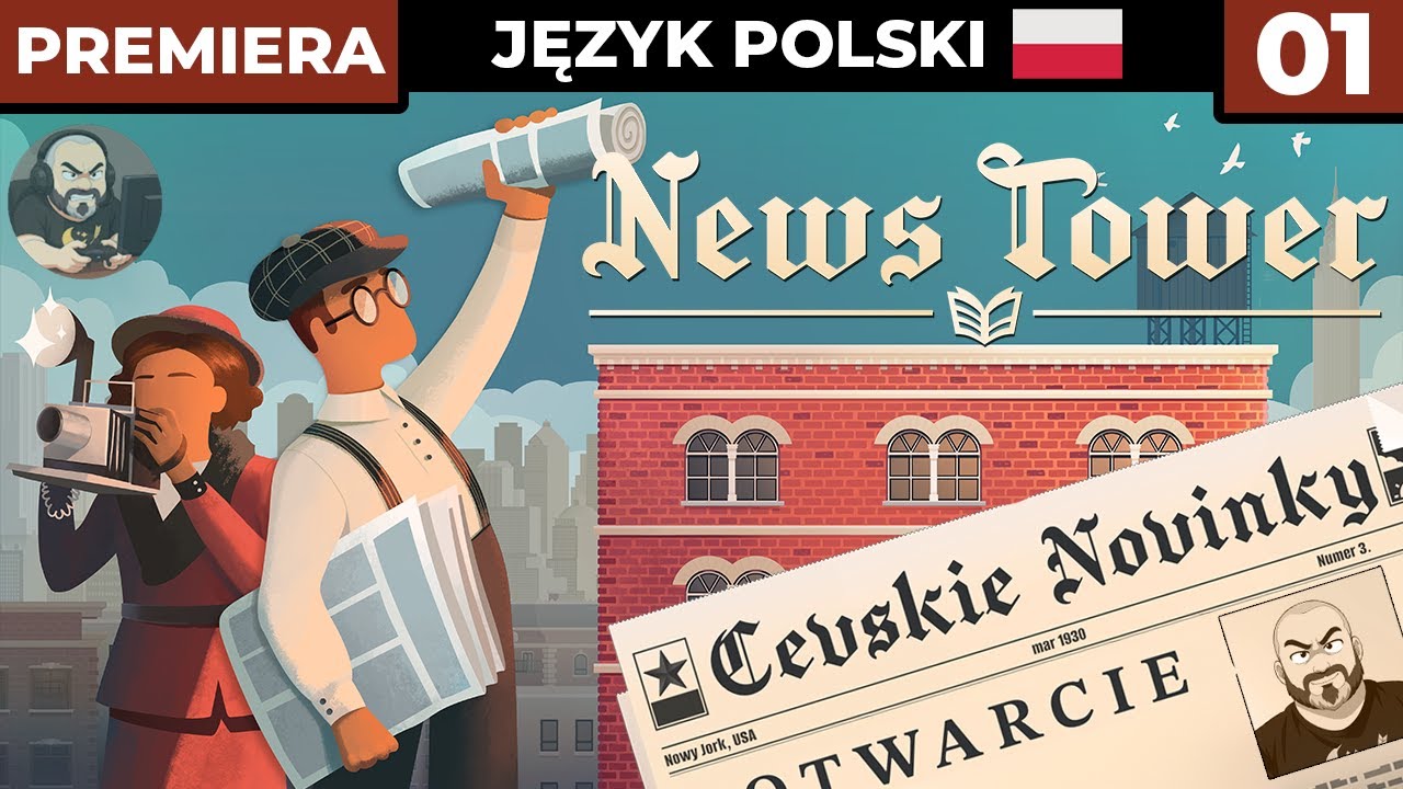 News Tower PL #1 - Zmieniam kanał na NJUSOWY! - Gameplay PL