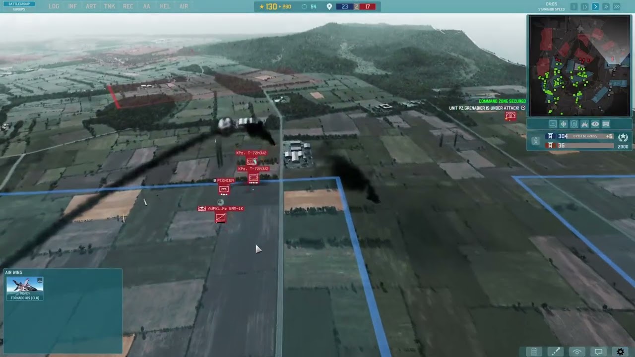 KSKSuperGrobi, Warno gameplay, Volcano, right flank