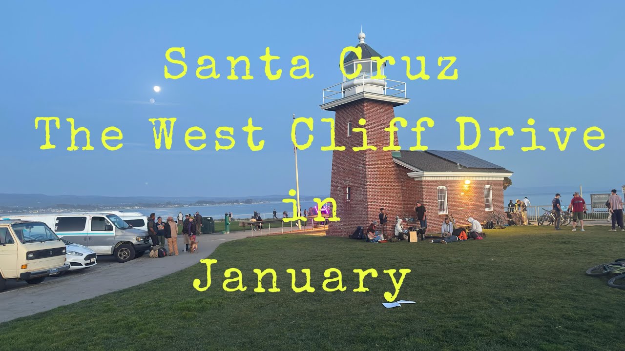 Walk Santa Cruz West Cliff Drive and enjoy street music in January