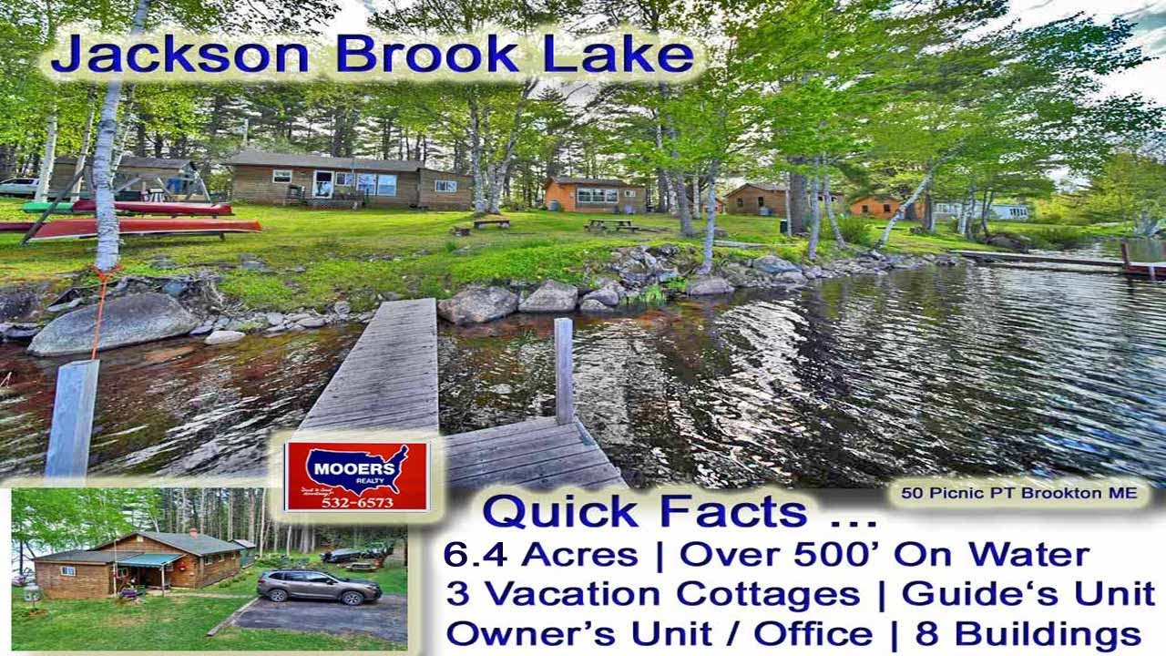 Rental Camps Vacation Property Cottages | 50 Picnic PT RD Jackson Brook Lake MOOERS REALTY