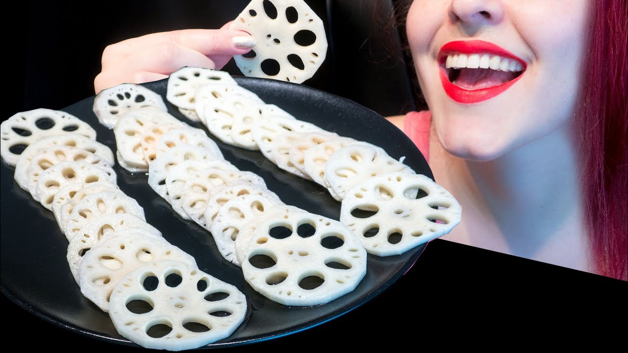 ASMR: Super Crunchy Lotus Root & Chili Dip 고추장 | 🔥 Trypo Warning! 🔥 ~ Relaxing [No Talking|V] 😻