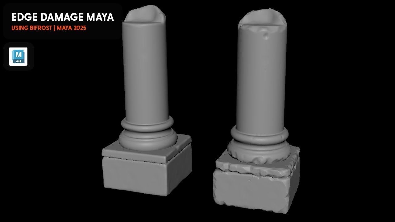 Maya 2025 | Edge Damage with Bifrost