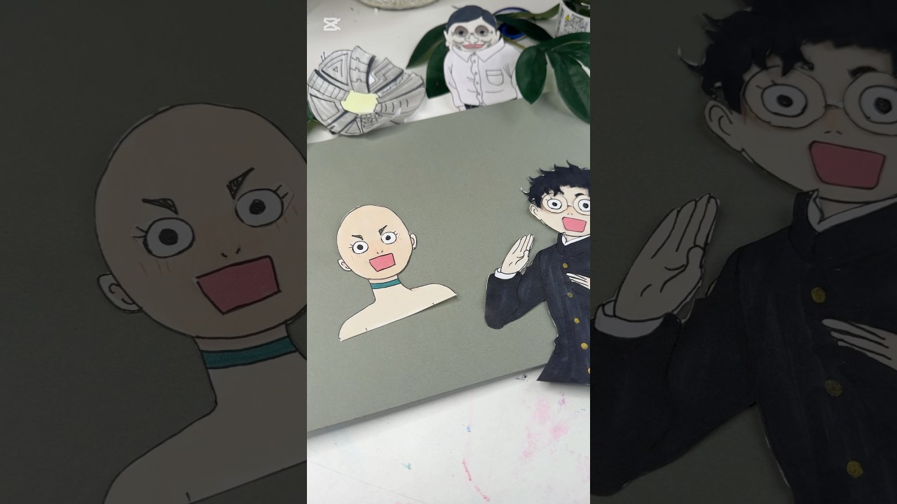 DIY Dandadan Paperdolls of momo and Kentaka #kentakakura #momoayase #dandadan #anime