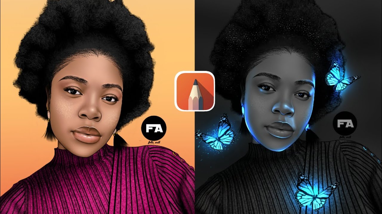 HOW TO ADD GLOW EFFECTS ON AUTODESK SKETCHBOOK...