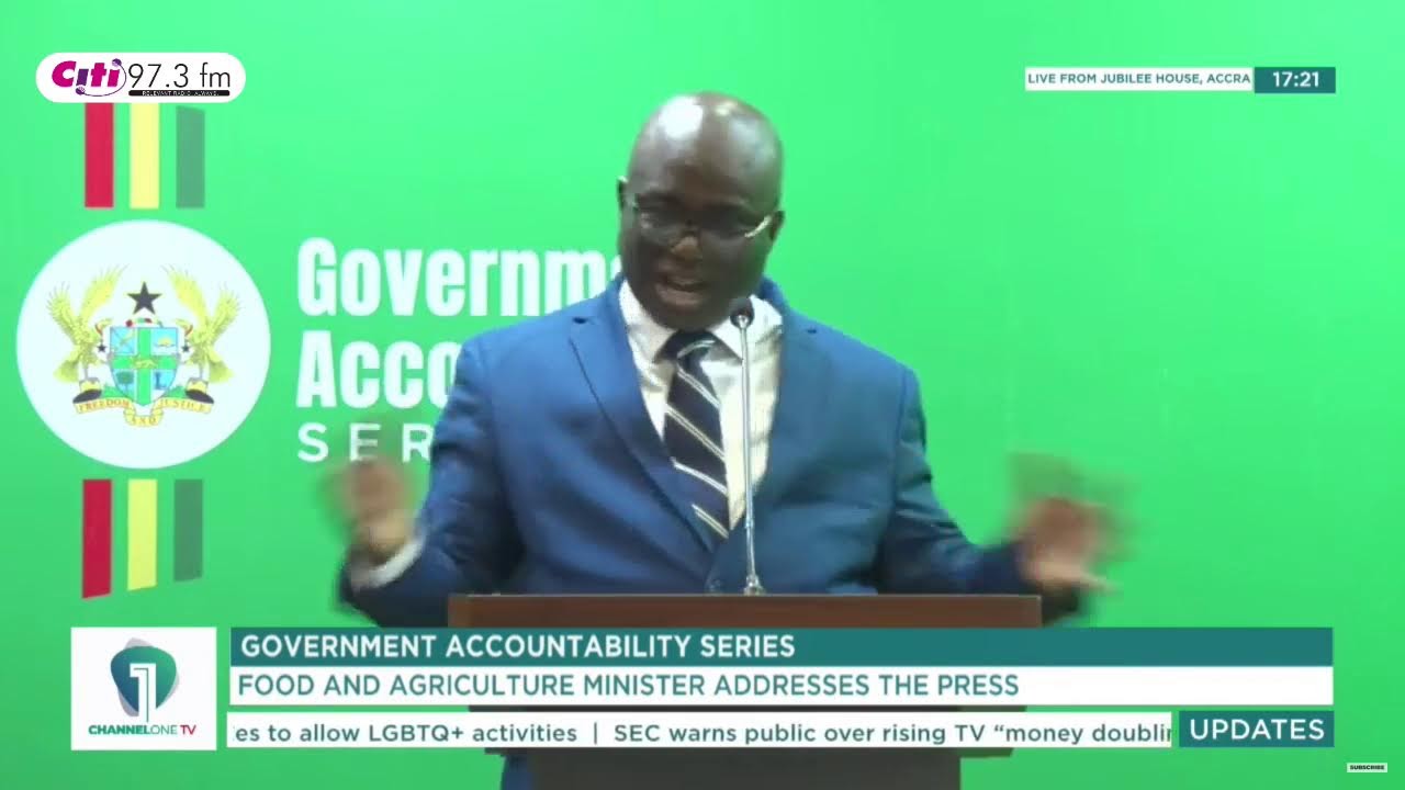 LIVE: Minister for Food and Agriculture gives an account of his office &ndash; Gov&rsquo;t Accountability Series