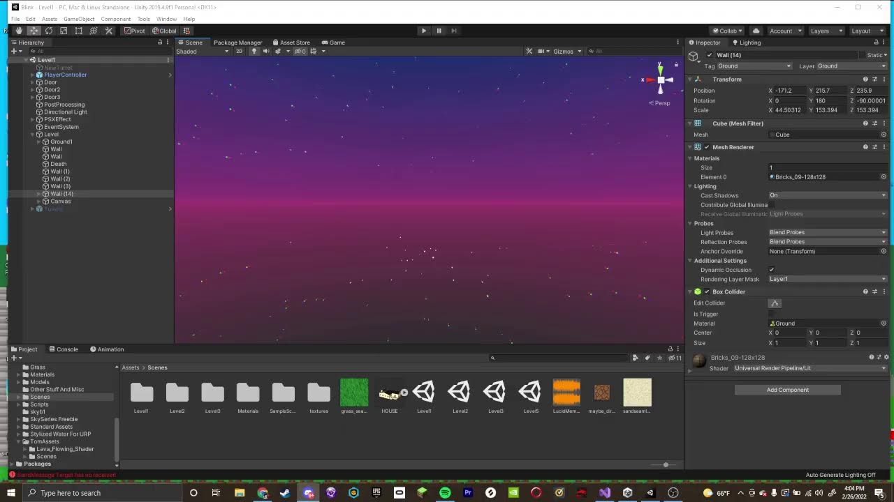 Working on Our Brackeys Game Jam Submission #BrackeysGameJam