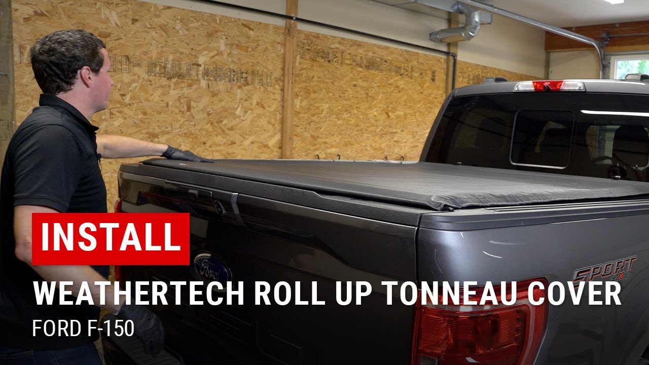 Установка чехла WeatherTech Roll Up Tonneau Cover на Ford F-150