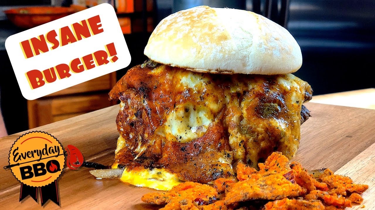 Hangover Burger - Green Chili Cheese Skirt SmashBurger - Blackstone Griddle Recipe - Everyday BBQ