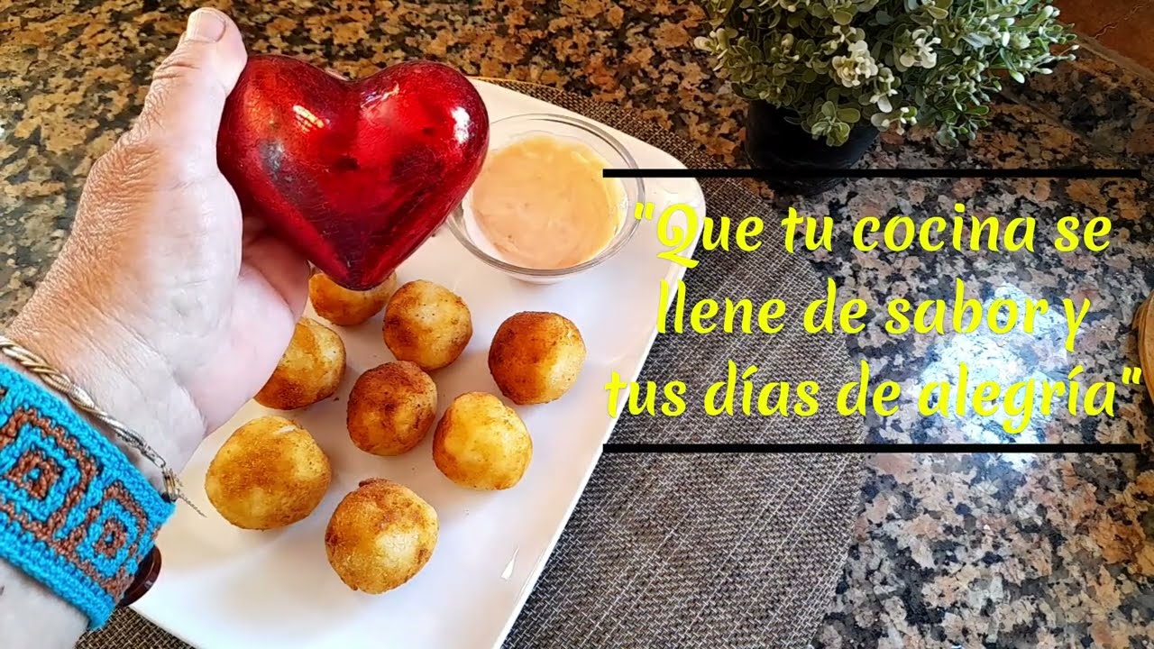 Bocaditos de patatas rellena de queso manchego ‐ Acompáñame a cocinar