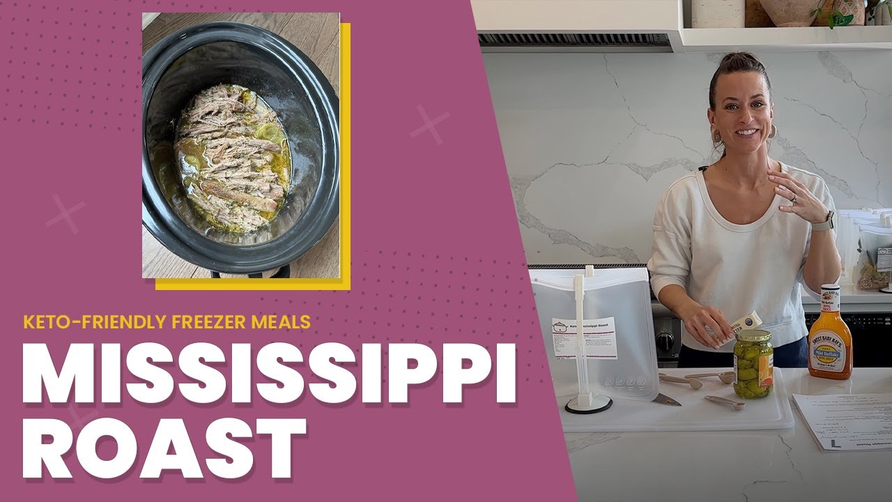 Keto Mississippi Roast | 12 Keto Freezer Meals in One Hour + Free Recipe Download!