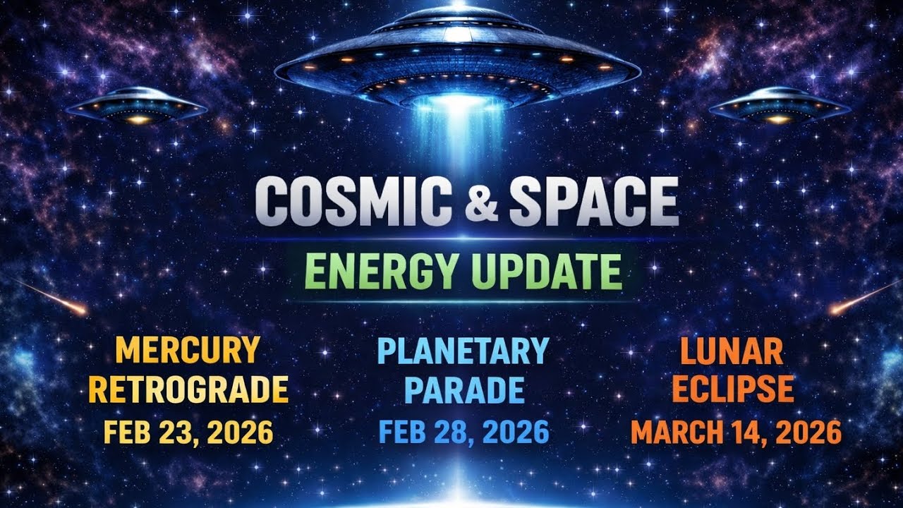 Cosmic Energy Update: Mercury Retrograde, Planetary Parade & Lunar Eclipse (Feb–March 2026)