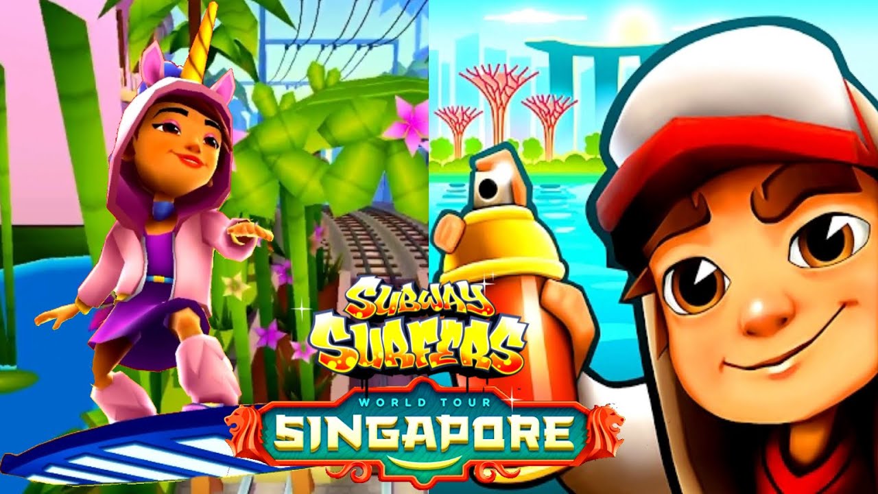 Subway Surfers Singapore Обновление Cингапур: Новый Серфер Jia Unicorn!