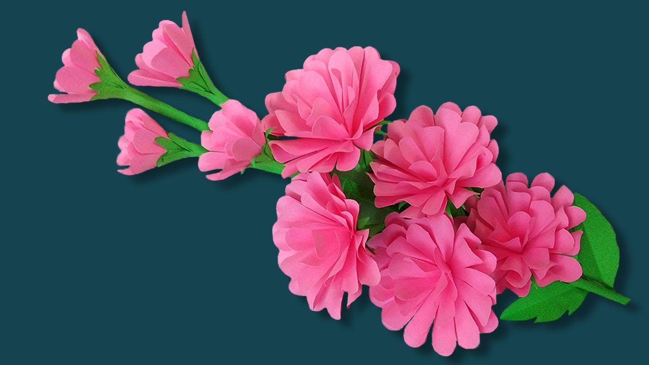 Handmade idea - Easy DIY Home Decoration paper flowers - Crafts With paper Flower
