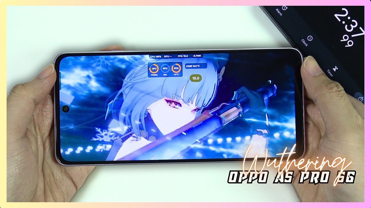 Oppo A5 Pro Wuthering Waves Gaming test | Dimensity 6300, 120Hz Display