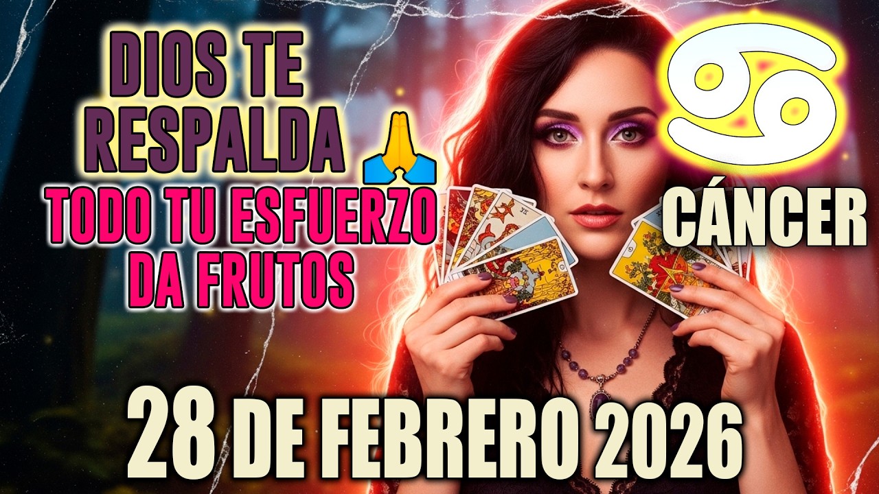 Cáncer♋ DIOS TE RESPALDA 🙏 TODO TU ESFUERZO DA FRUTOS Y SE VALORA horóscopo de hoy