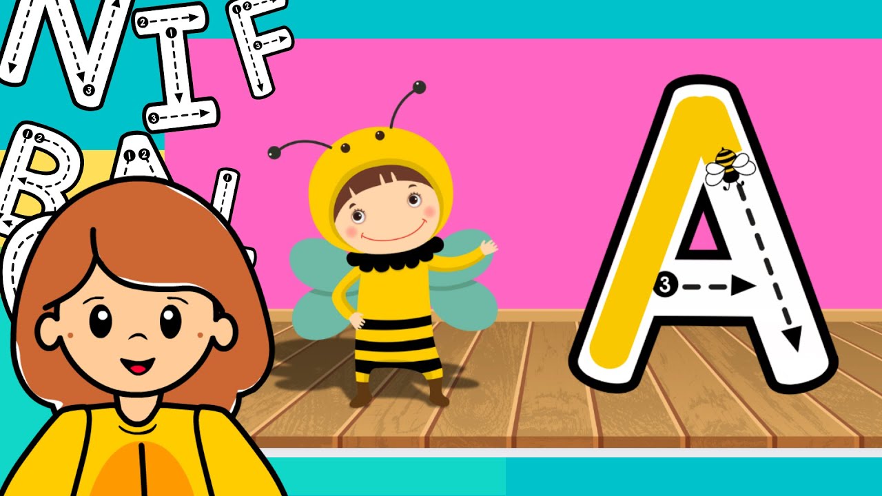 Aprender a escrever - Como escrever as letras do alfabeto - Alfabeto português - Alfabetização