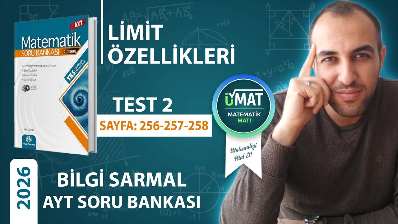 2026 BİLGİ SARMAL AYT MATEMATİK LİMİT-SÜREKLİLİK TEST 2(KONU ANLATIMLI)