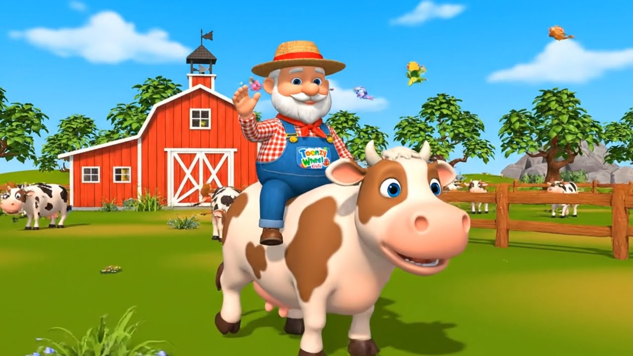 Old MacDonald Had a Farm 🐄🐎 | Caring for Farm Animals | Kids Learning Song | Toonzy Wheels kids 