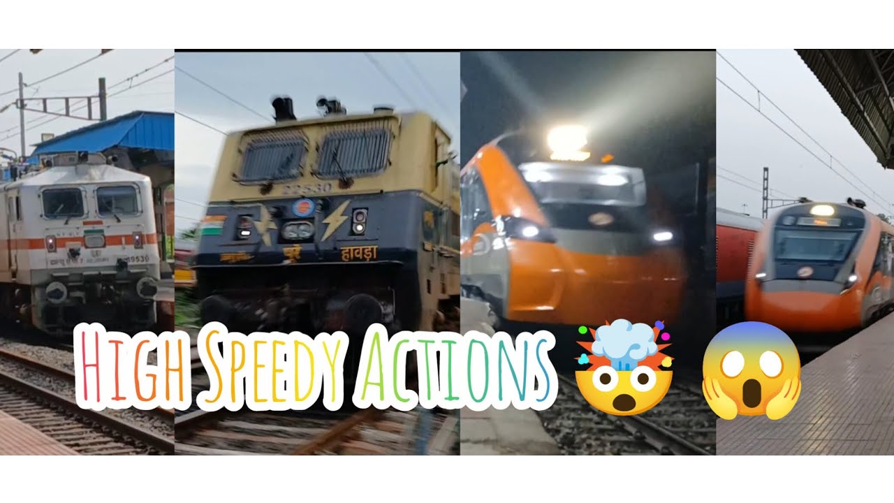 Dangerous High speedy Actions Of Howrah Division 🤯😱 . Vande Bharat Sleeper + Vande Bharat And More 