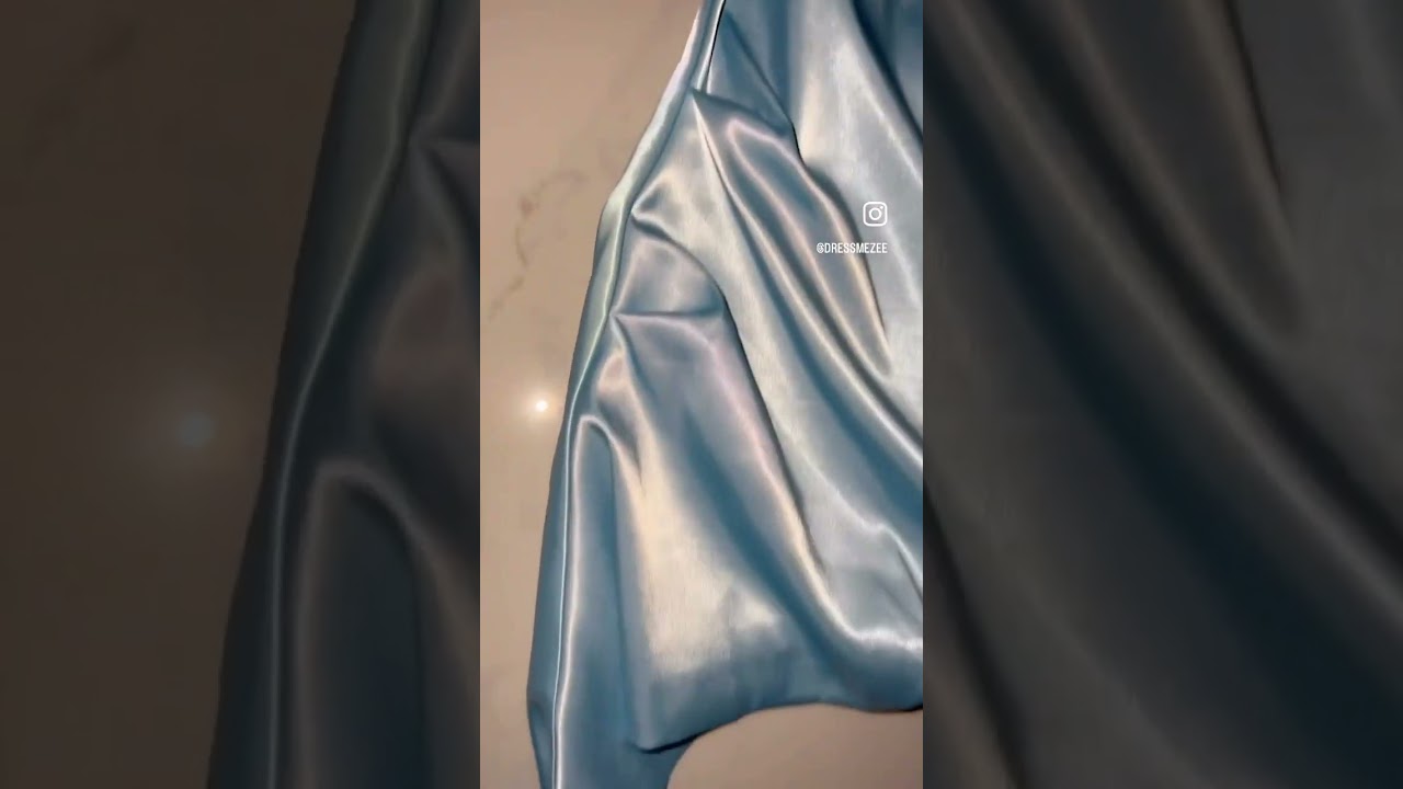 BLUE SATIN DREAM 💙 In our 'CINDERELLA MOMENT' mini dress.