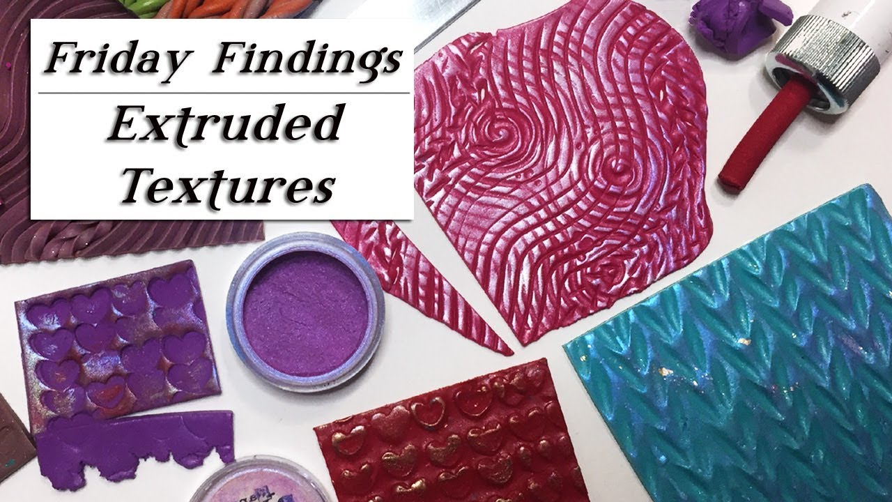 DIY Texture Sheets With a Clay Extruder-Friday Findings