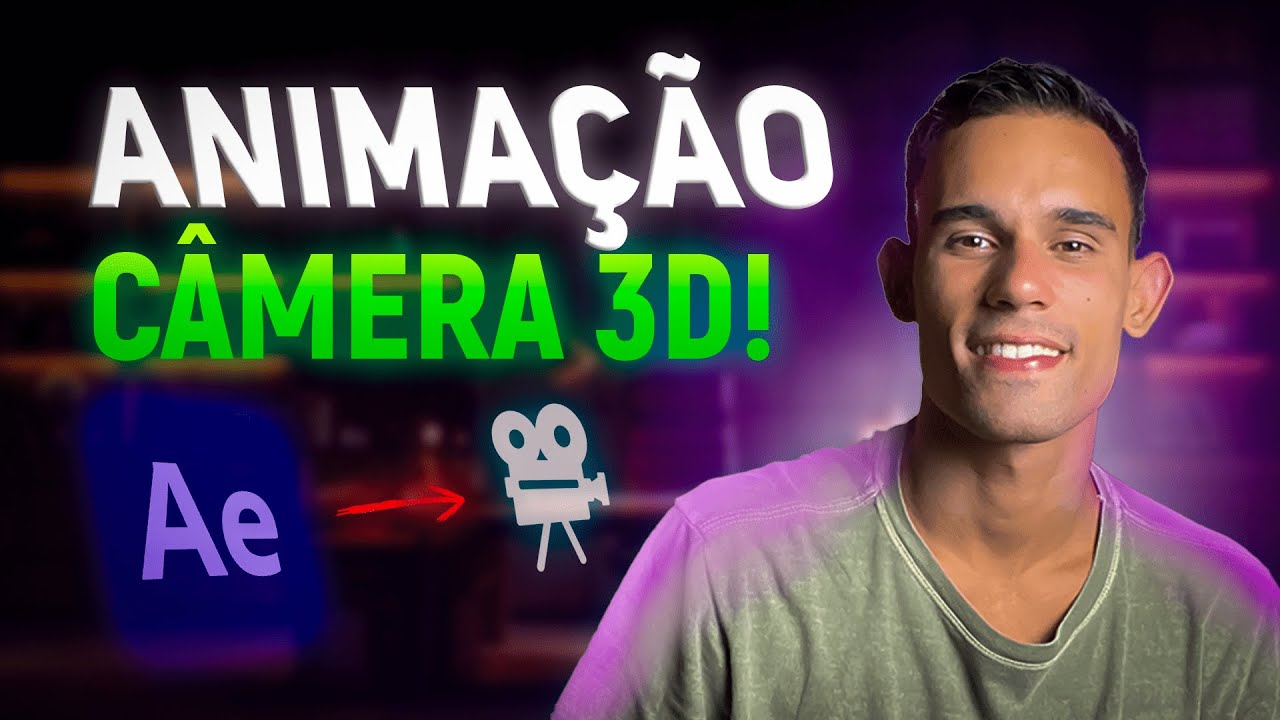Sua PRIMEIRA ANIMAÇÃO com a CÂMERA 3D no AFTER EFFECTS!