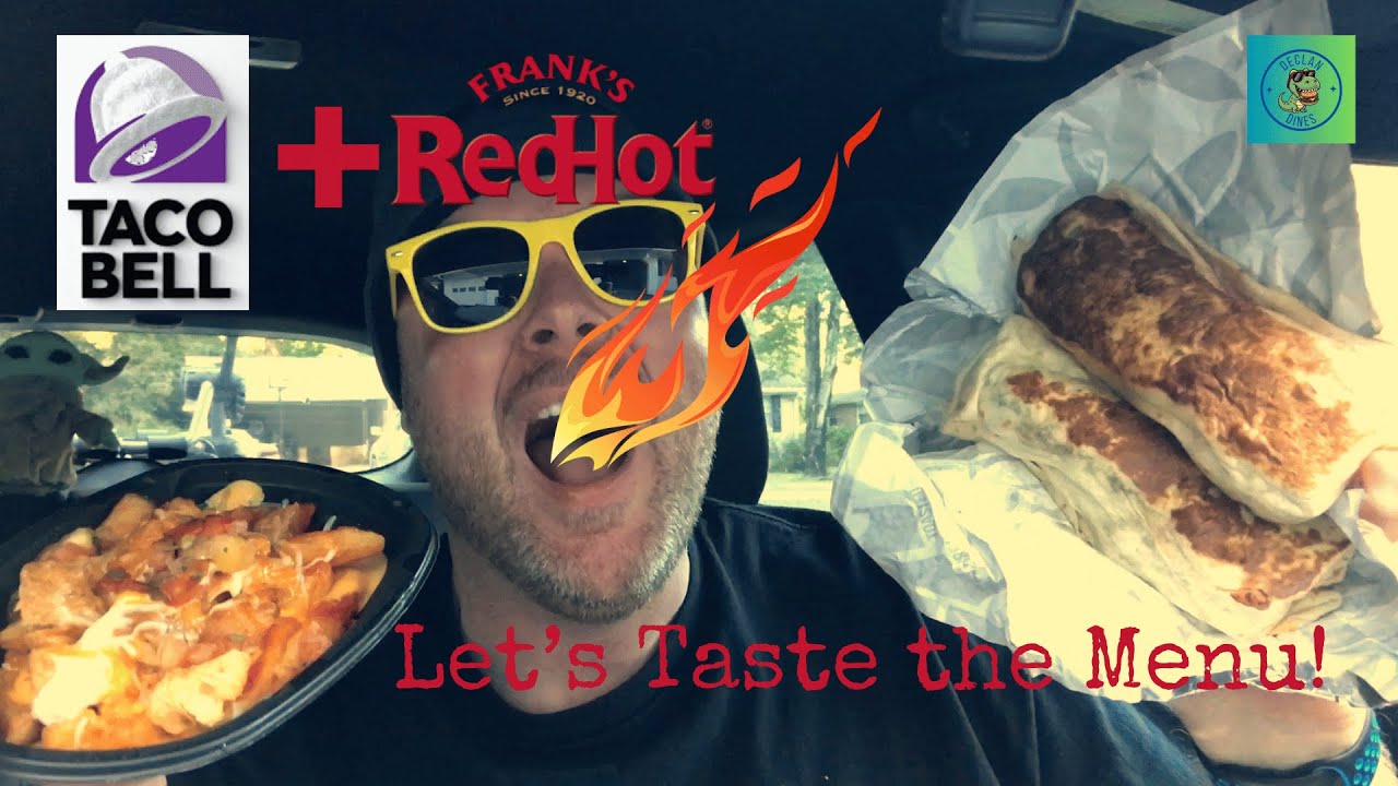 Trying Taco Bell’s NEW Frank’s RedHot Diablo Sauce Menu! Spicy Collab Taste Test!