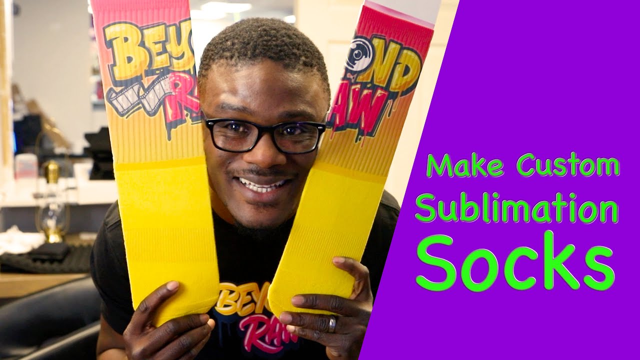 Athletic socks sublimation printing