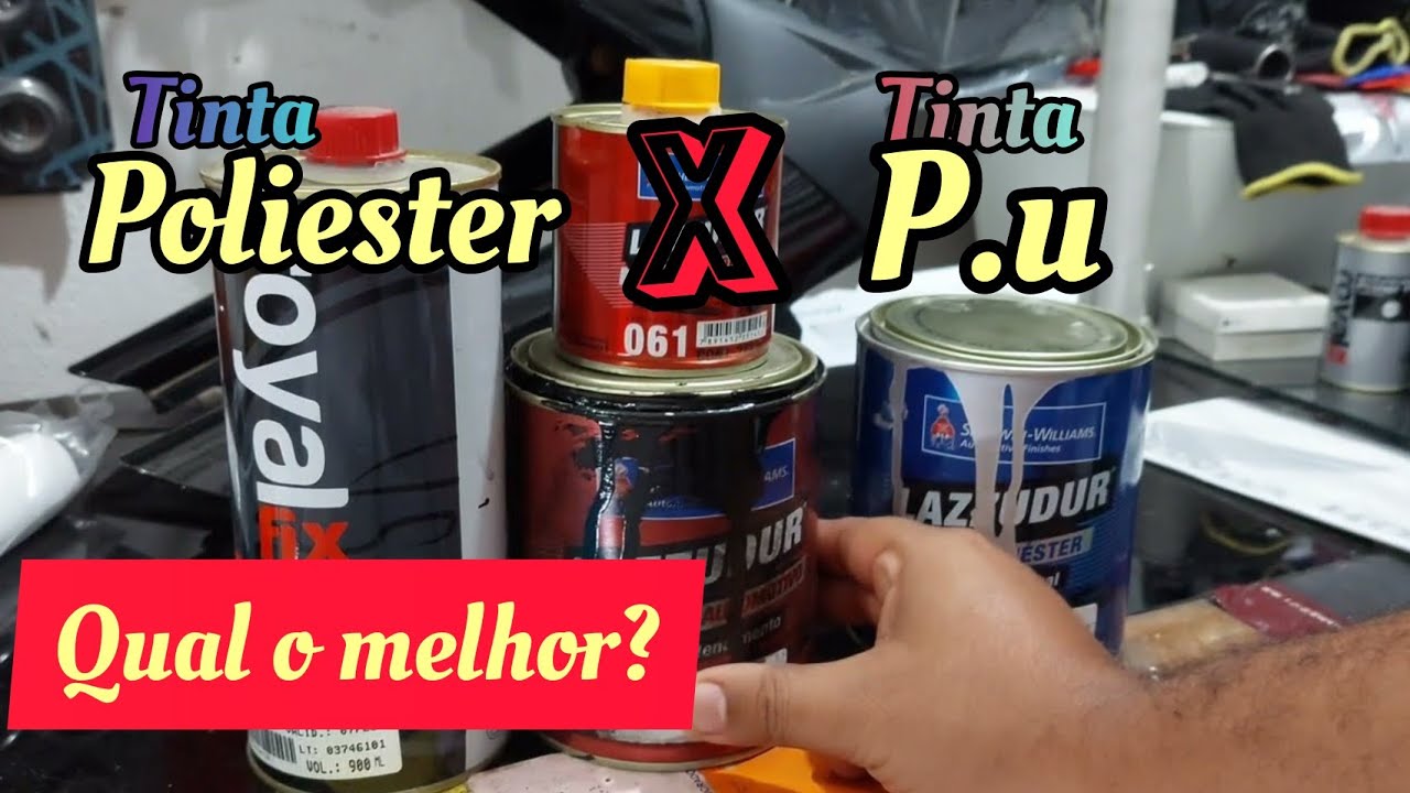 tinta p.u ou poliéster qual o melhor para pintar tanque de moto??