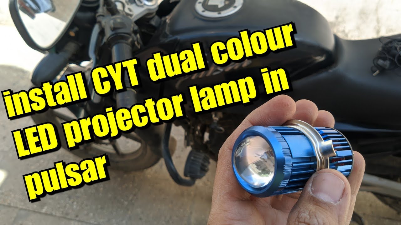 CYT dual colour LED H4 projector lamp for pulsar headlight