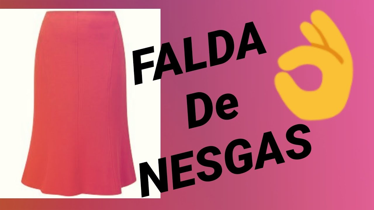 Cómo hacer un PATRON de falda de NESGAS.