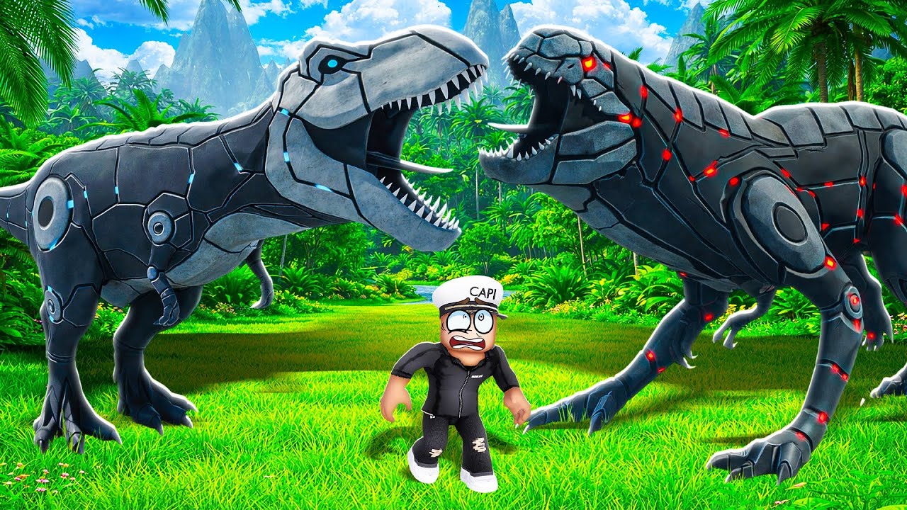 MECHA D-REX vs MECHA T-REX in ROBLOX