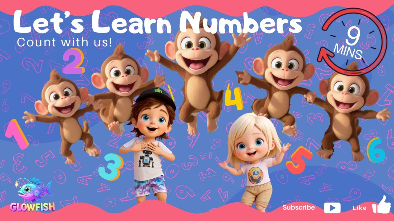 Counting Songs 1–10 | 9-Minute Number Fun with Ziggy & Mahlee 🐳🦆🦘