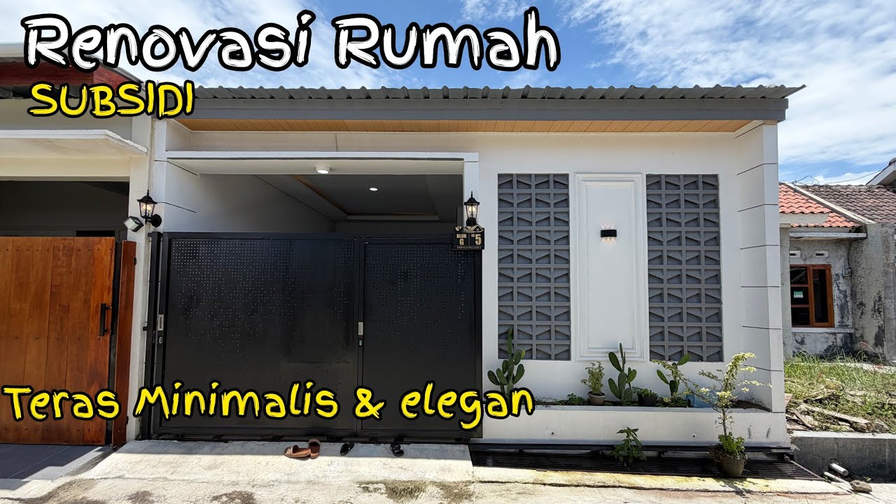 Renovasi Teras Rumah Subsidi Minimalis Modern.