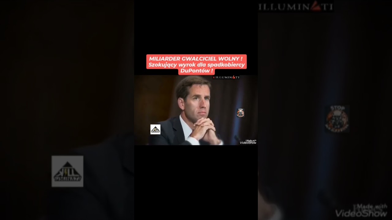 MILIARDER GWAŁCICIEL WOLNY ! Szokujący wyrok dla spadkobiercy DuPont&oacute;w ! ZA BOGATY NA WIĘZIENIE ?