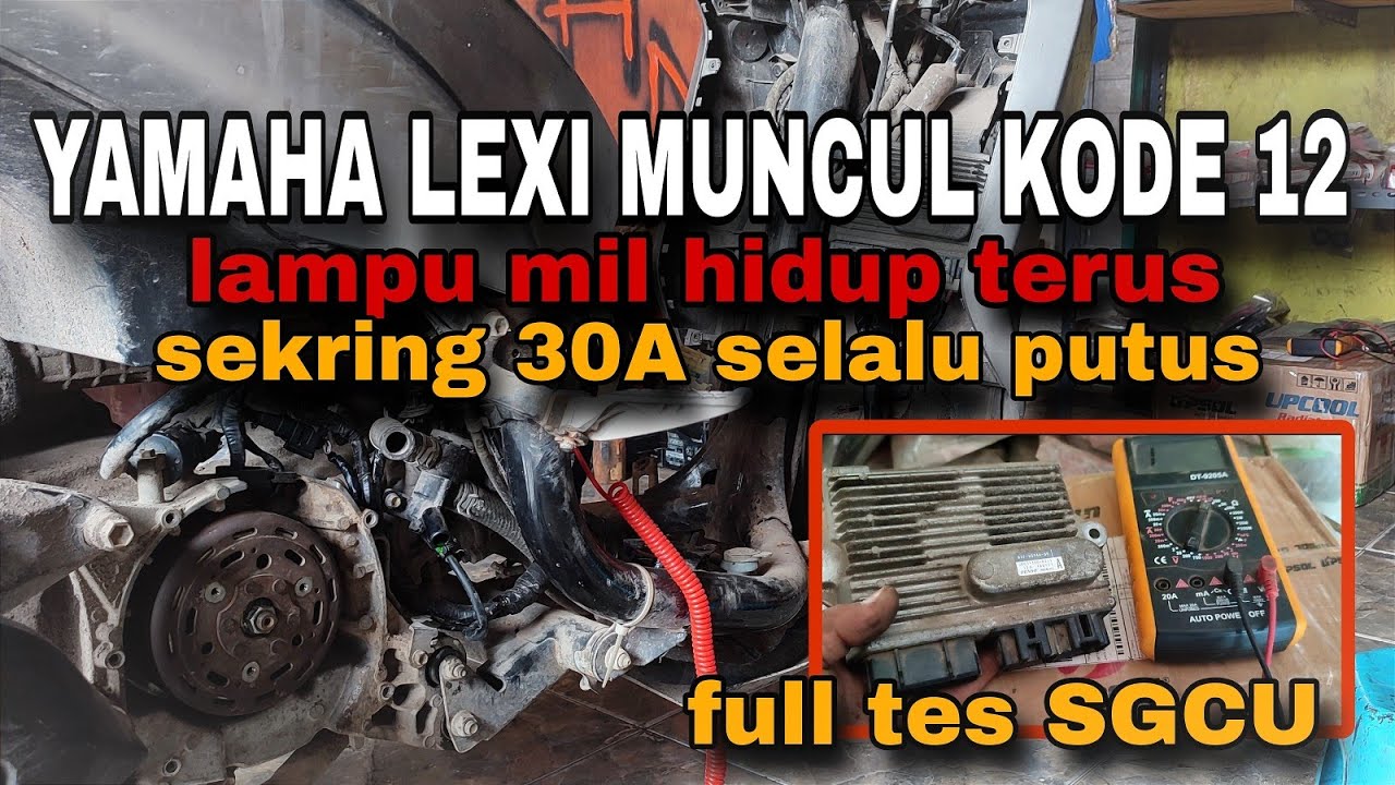 YAMAHA LEXI KODE 12 CEK SGCU DENGAN AVOMETER PASTI BERHASIL