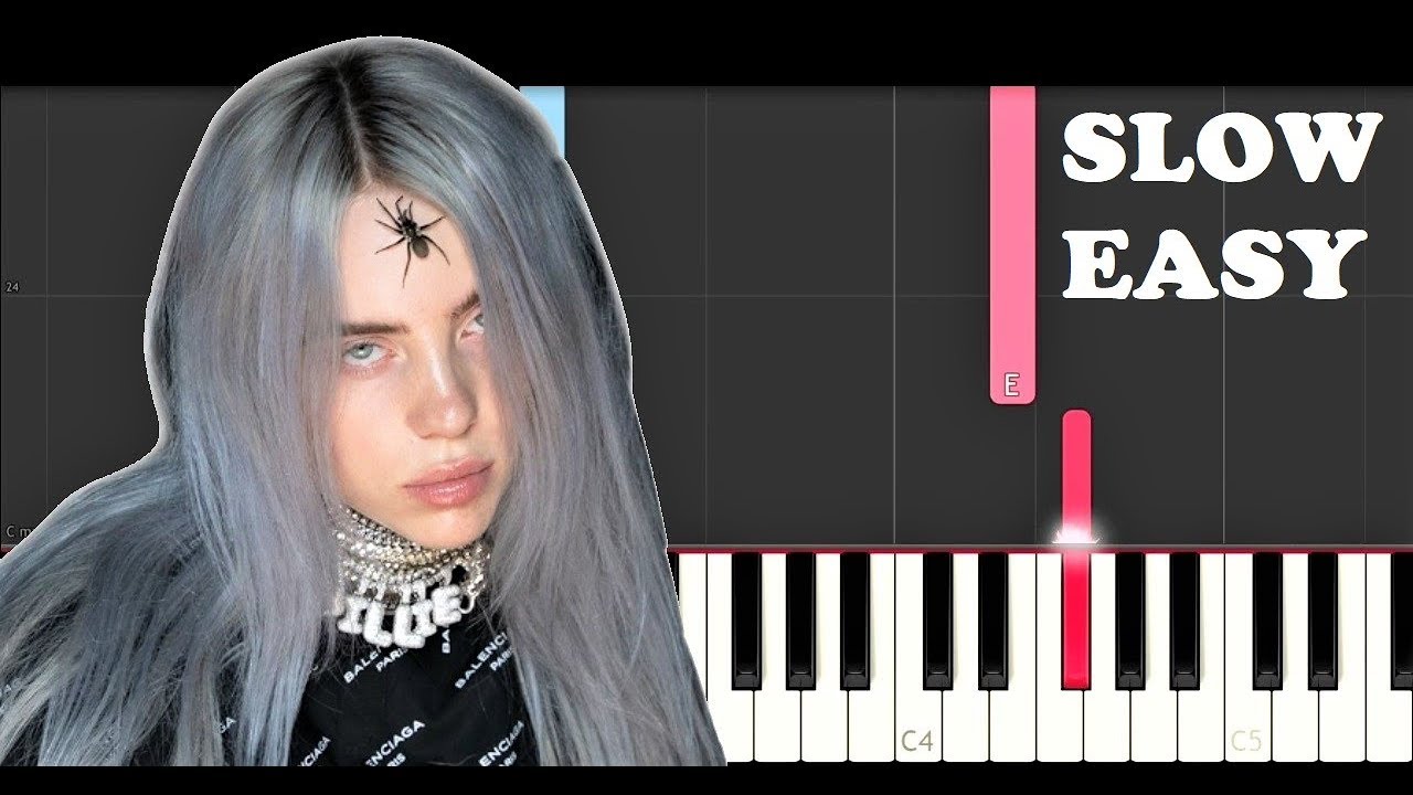Billie Eilish - Hostage (SLOW EASY PIANO TUTORIAL)