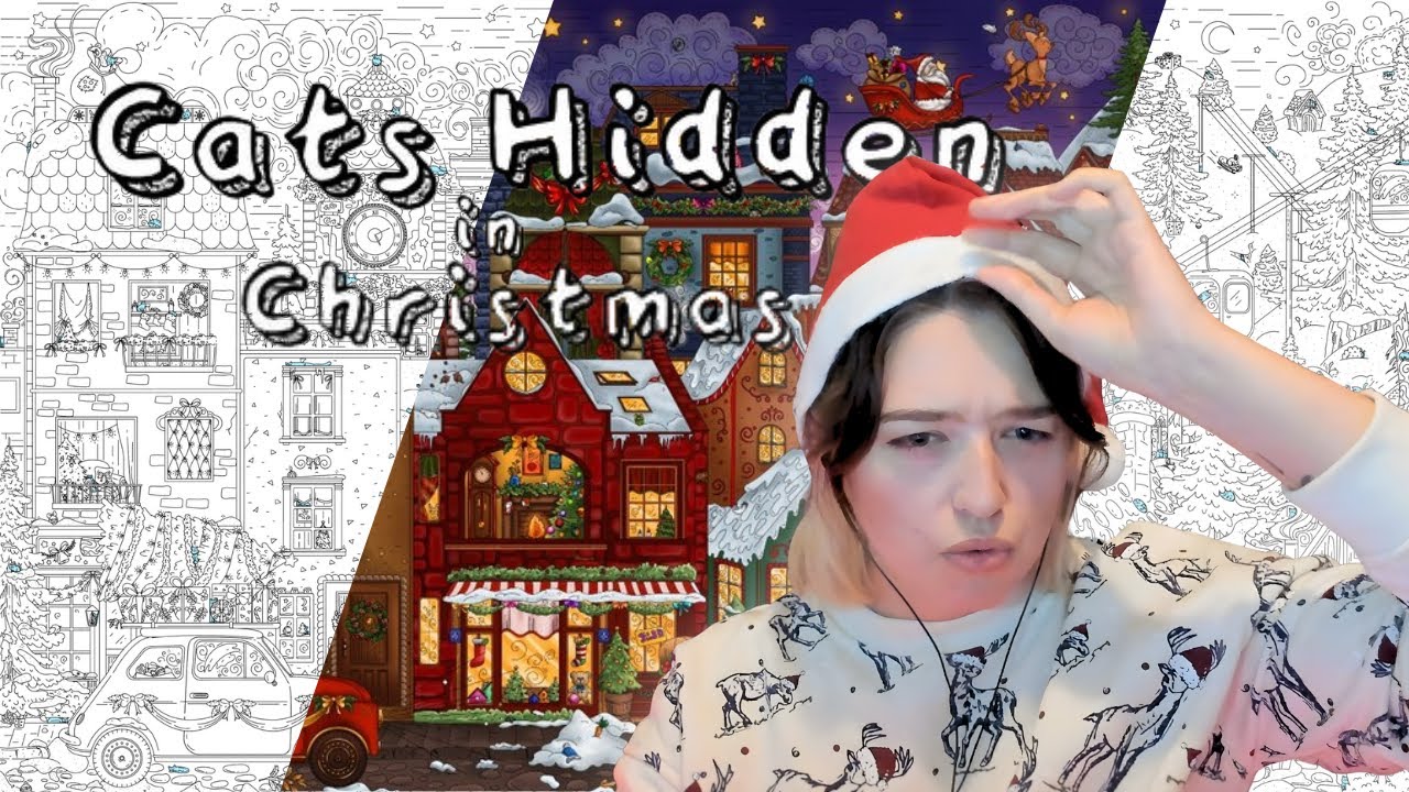 J'ai trouvé les 100 chats OMG ! - Cats Hidden in Christmas (Jeu complet en version sombre)