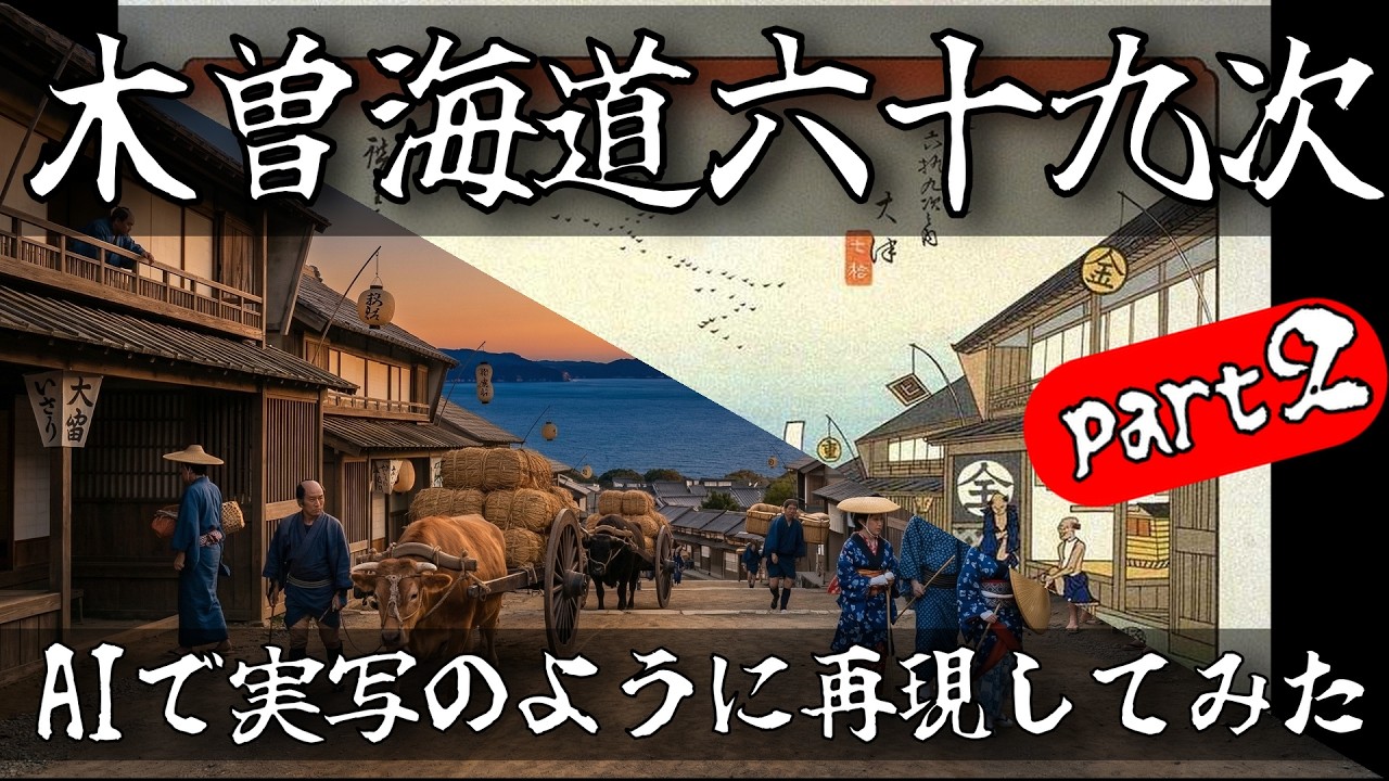 浮世絵を実写にするとこうなる｜木曽街道六十九次（後編）