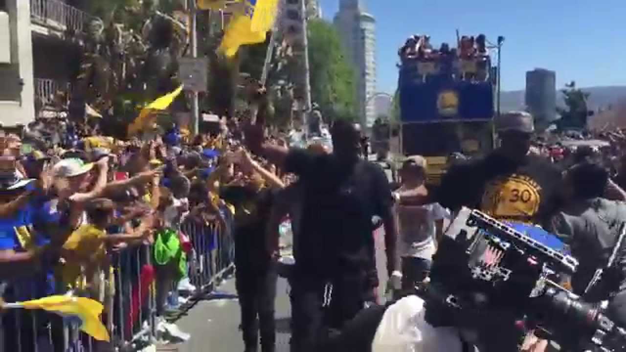 Draymond Green at Warriors NBA Championship Parade