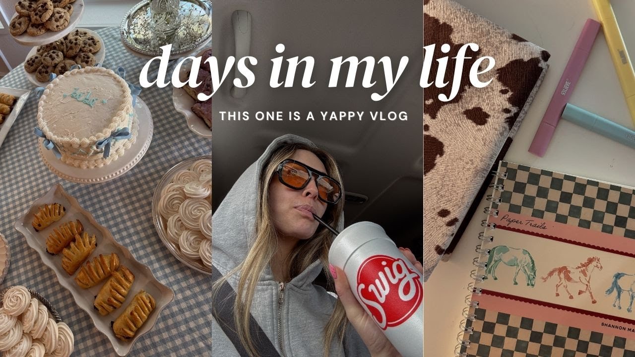 days in my life: baby shower, new nails, and yapping my head off.