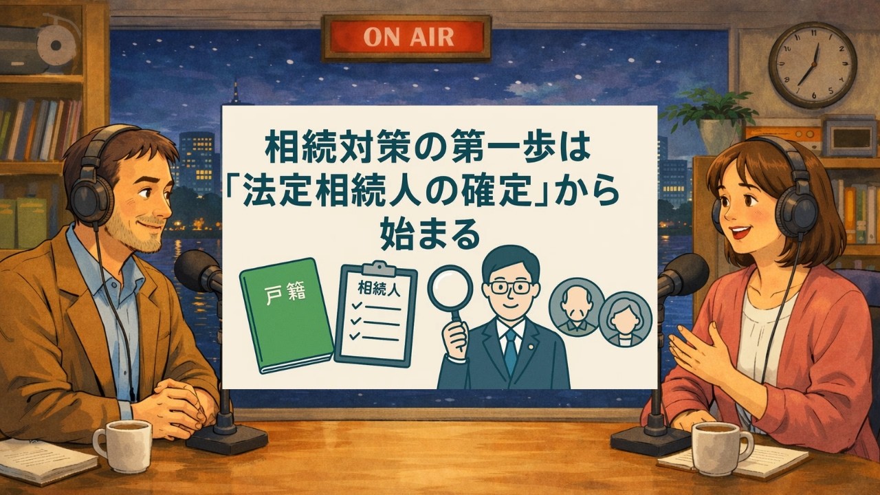 【音声解説】#008 相続対策の第一歩は「法定相続人の確定」から始まる