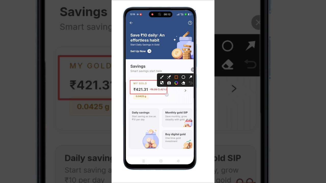 Phonepe Me Gold Kaise Beche !! phonepe daily savings withdrawal kaise kare#shorts