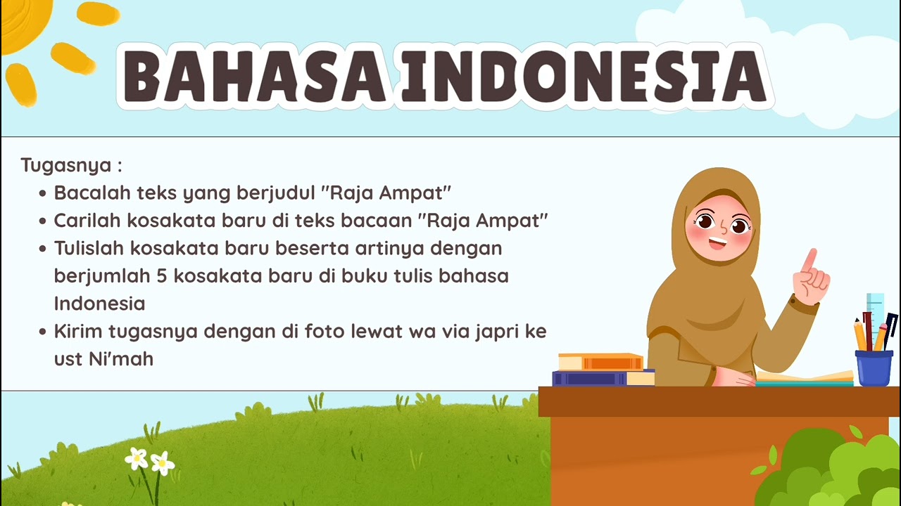 Pembelajaran daring (tahfidz, matematika, bahasa indonesia dan bahasa jawa)
