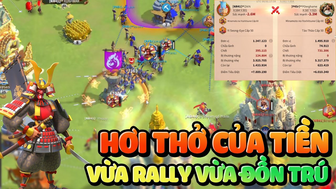 3741 vs 3745: Khi Minamoto & Tào Tháo Chán Đánh Man Rợ Quyết Định Đi Rally Cờ Rise of Kingdoms