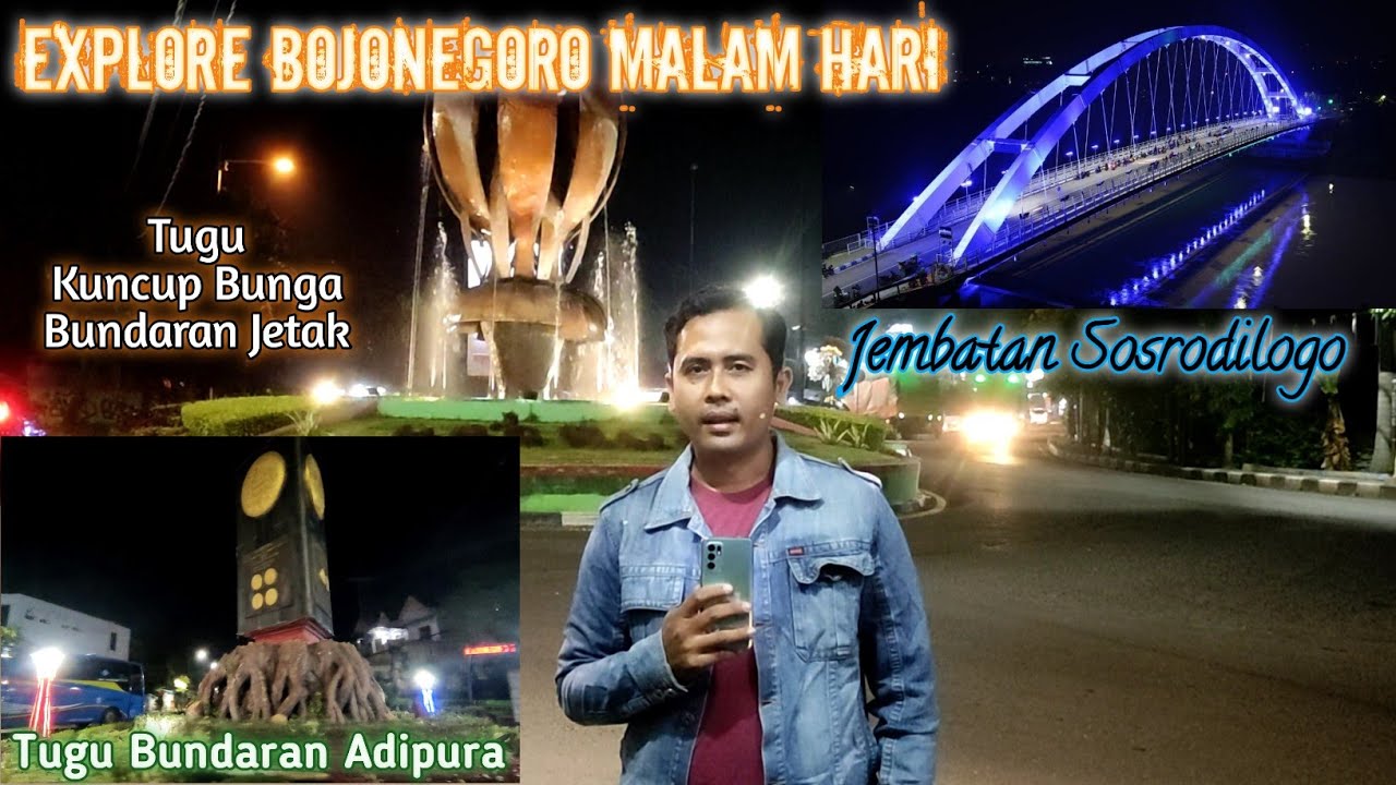 Eksotisme Jembatan Sosrodilogo | Explore Kota Bojonegoro di Malam Hari
