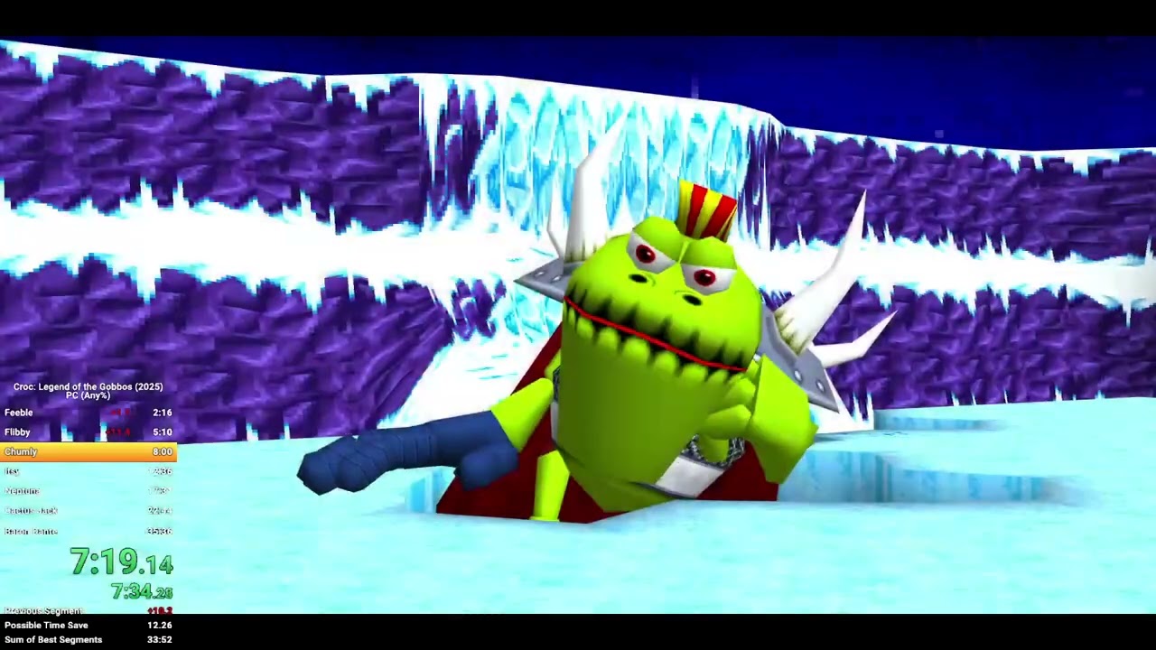 Croc Legend of the Gobbos Remaster - Any% - 34:20