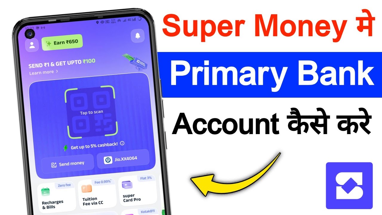 How to set a primary bank account in Super Money | How to change bank account to primary in Super...