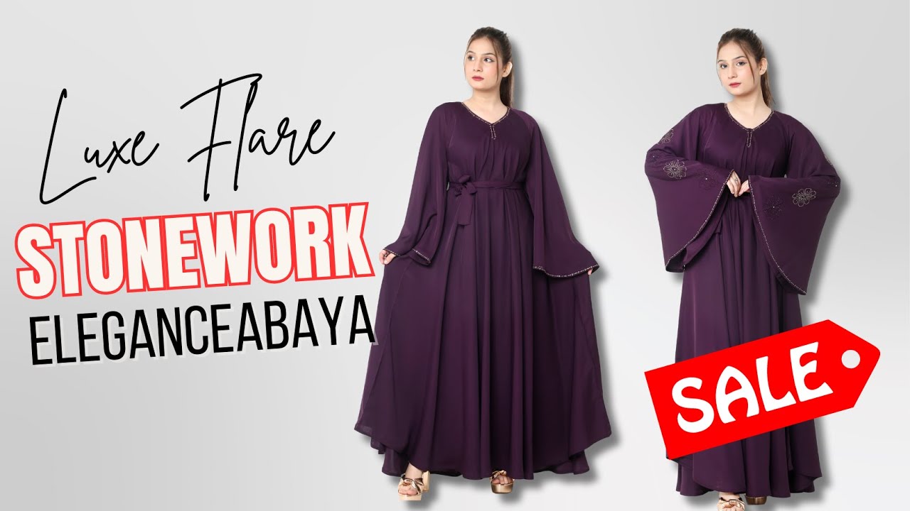 Luxe Flare Abaya | Elegant Modest Fashion by Asian Hijab