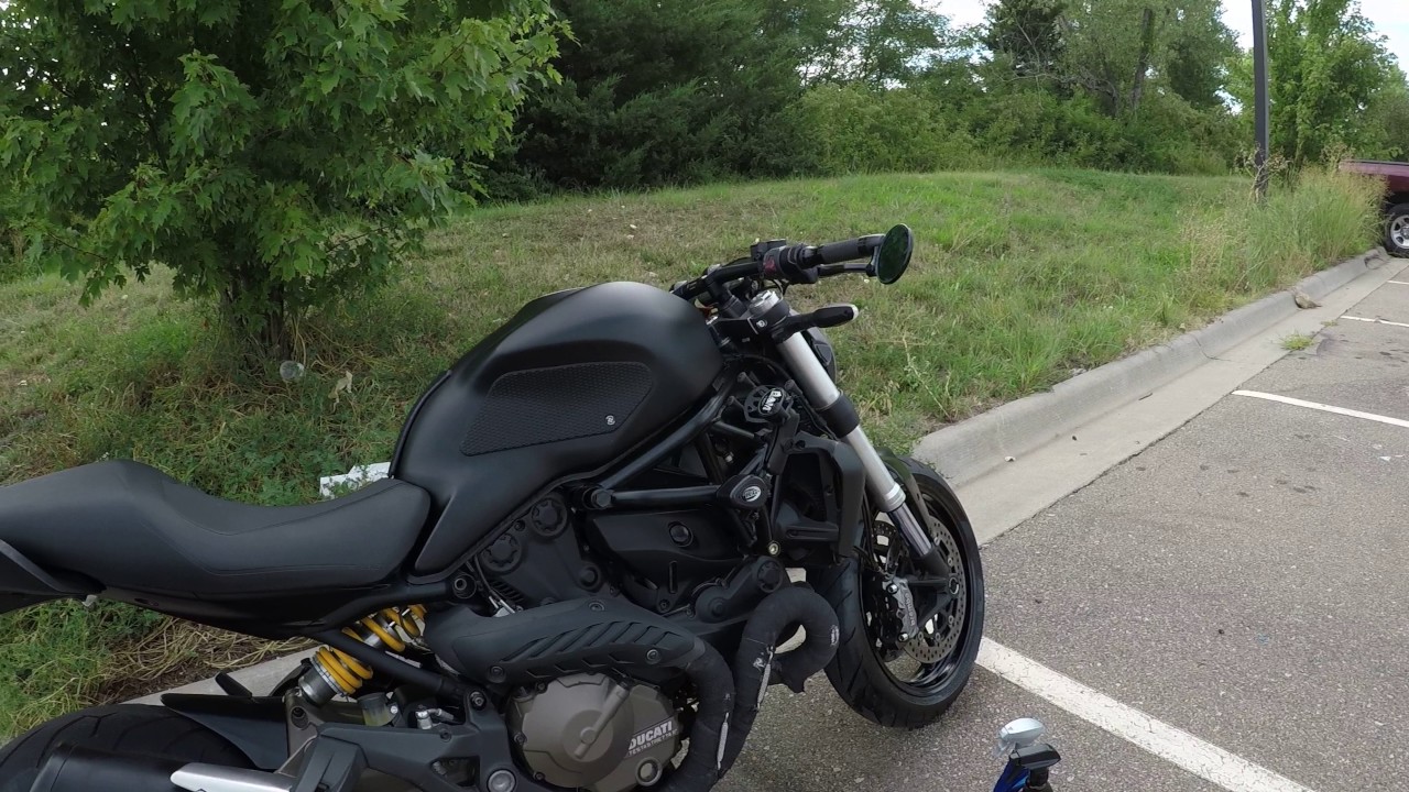 Ducati monster 821 dark 2016 walk around